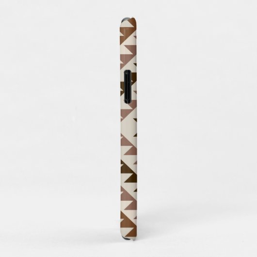 Aztec Diamond Motif Design Browns+Cream Case-Mate iPhoneケース (裏面/右)