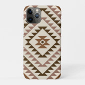 Aztec Diamond Motif Design Browns+Cream Case-Mate iPhoneケース (裏)
