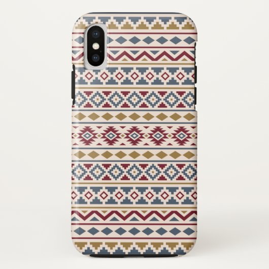 Aztec Essence II Ptn Red Blue Gold Cream Case-Mate iPhoneケース (裏面)