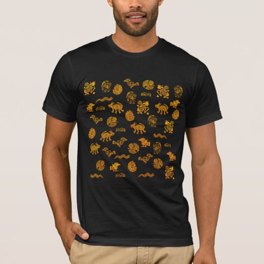 Aztec Figures of Animals Tシャツ (正面)