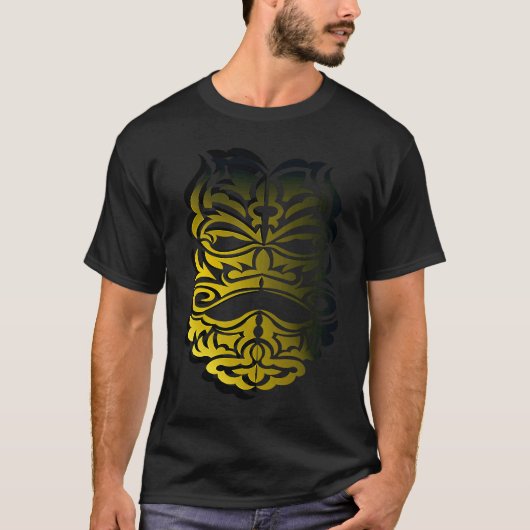 Aztec Gold Skull Tシャツ (正面)