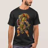 Aztec Jaguar Warrior Tシャツ (正面)