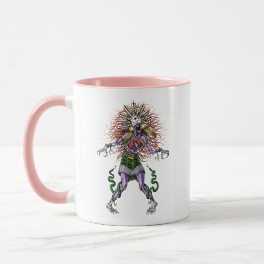 Aztec Mythology Deity Tzitzimitl マグカップ (左)