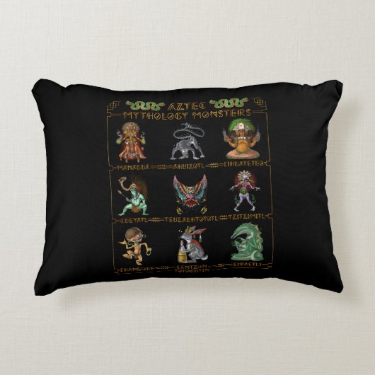 Aztec Mythology Monsters アクセントクッション (正面)