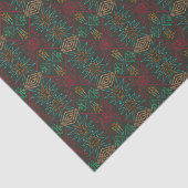 Aztec Native American Geometric Lined Pattern Art 薄葉紙 (詳細)