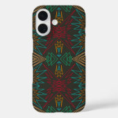 Aztec Native American Geometric Lined Pattern Art Case-Mate iPhoneケース (裏面)