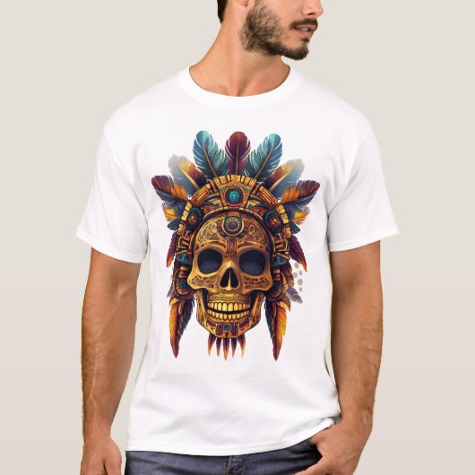 Aztec Skull Relic Tシャツ (正面)
