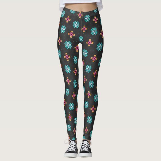 Aztec Starburst Leggings レギンス (正面)