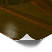 Aztec Warrior Armadillo | Mesoamerican Jaguar ポスター (コーナー)