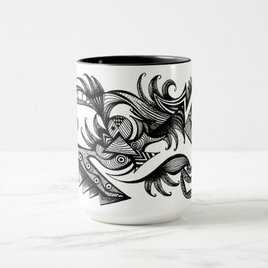Azteca mug by Darin Jones マグカップ (中央)