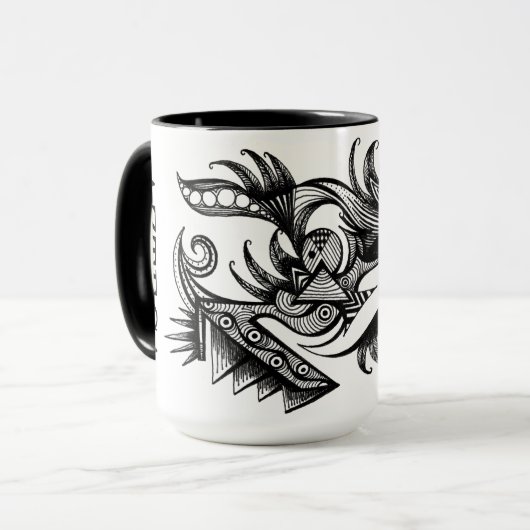 Azteca mug by Darin Jones マグカップ (正面左)