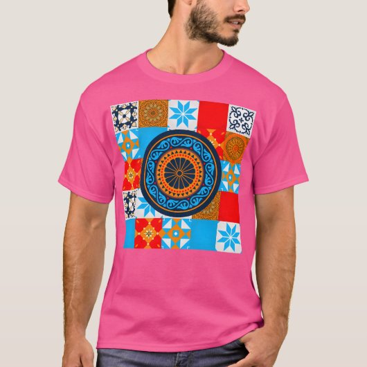 Azulオールオーバープリント- Gaming Art Tシャツ (正面)