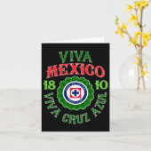 Azul – メキシコ独立記念日 カード (黄色い花)