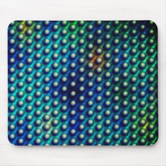 Azul esverdeado com 'esferas em related' マウスパッド (正面)