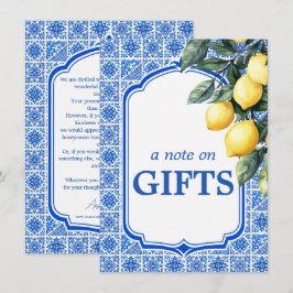 💙🍋 Azul & Limone Romance Note on Gifts エンクロージャーカード