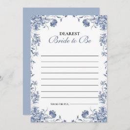  azul presupuesto Bridgerton Bridal Shower Game 招待状