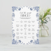 azul presupuesto Bridgerton Bridal Shower Game 招待状 (スタンド正面)