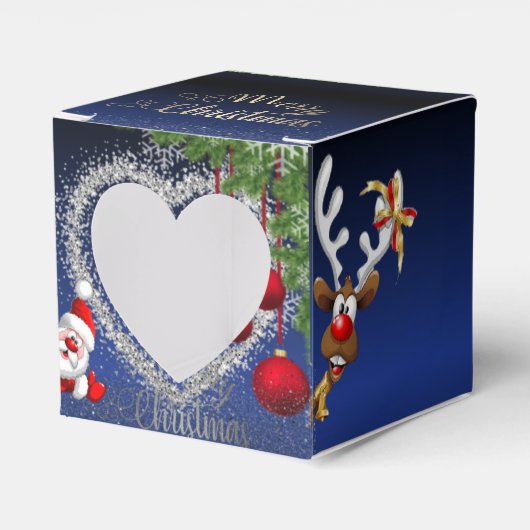 azul Royal degradado de papá Noel フェイバーボックス (正面サイド)