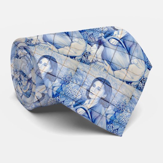 Azulejoの壁画 ネクタイ (ロール)