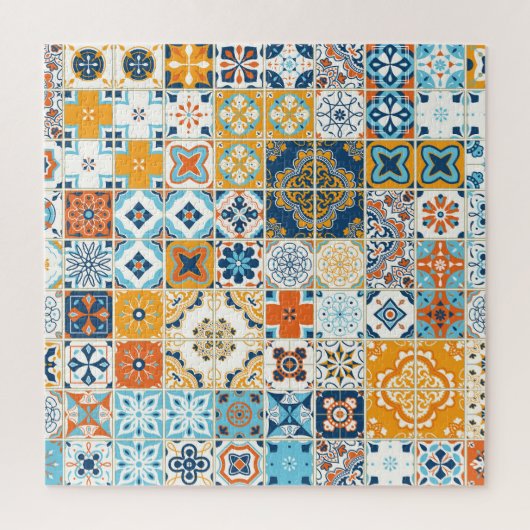 Azulejoポルトガル数々のタイル： – カラーヴィンテージ ジグソーパズル (縦)