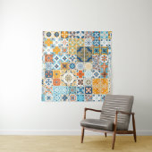 Azulejoポルトガル数々のタイル: – カラーヴィンテージ タペストリー (インサイチュ)