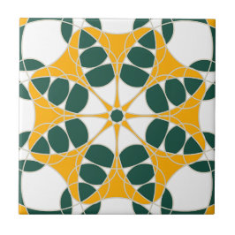 Azulejo Amarillo y Verde タイル