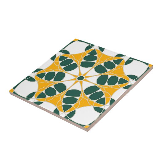 Azulejo Amarillo y Verde タイル (側面)