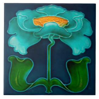 Azulejo Art Nouveau Ceramic Fireplace Wall tile タイル