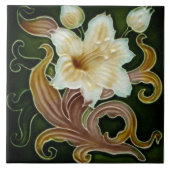 Azulejo Art nouveau ceramic tile タイル (正面)