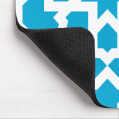 Azulejo azul de arabesco marroquí y mosaico マウスパッド (コーナー)