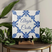 Azulejo Blue Custom House Name Plate Plaque Sign  タイル