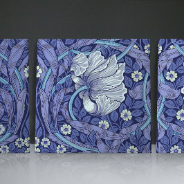 Azulejo Blue Pimpernelシームレス1/2 William Morris タイル