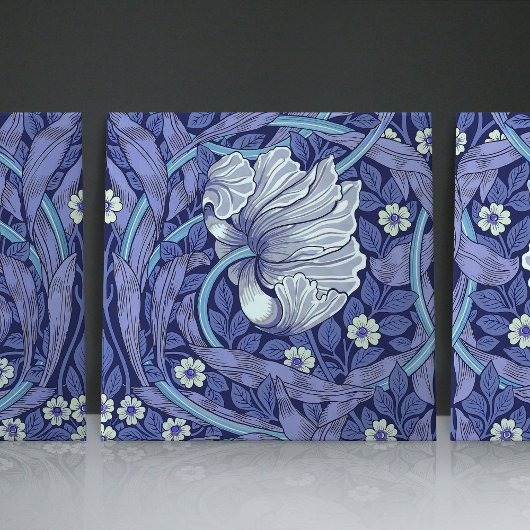 Azulejo Blue Pimpernelシームレス1/2 William Morris タイル