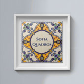 Azulejo Colorful Custom Name Plate Plaque Sign タイル