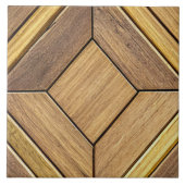 Azulejo de cerámica, diseño de madera  タイル (正面)