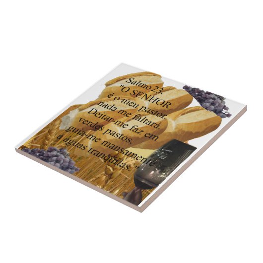 Azulejo de cerâmica | Salmo 23 タイル (側面)