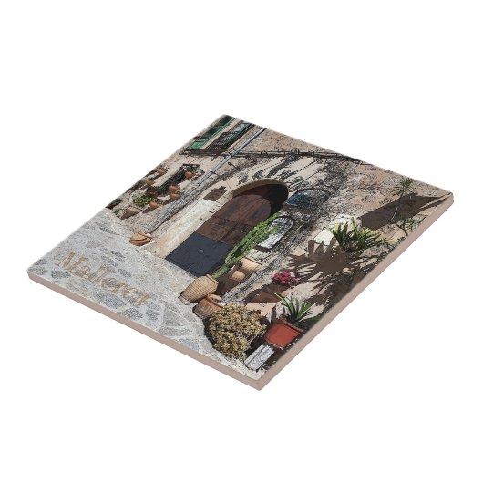 azulejo de Valldemossa en la isla de Mallorca タイル (側面)