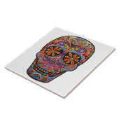 Azulejo decorado caveira bordada タイル (側面)