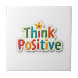 Azulejo Decorativo Think Positive タイル