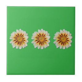 Azulejo Decorativo Verde Flor Minimalista Joaninha タイル