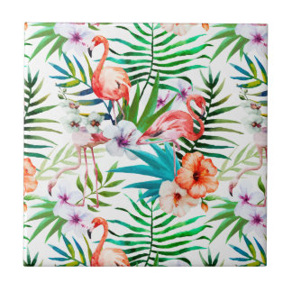 Azulejo elegant and modern tropic pattern タイル