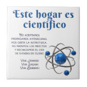 AZULEJO ESTE HOGAR ES CIENTÍFICO タイル (正面)