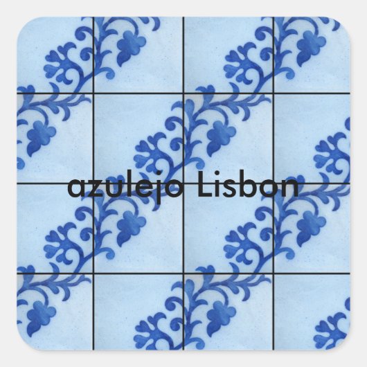 azulejo Lisbon スクエアシール (正面)