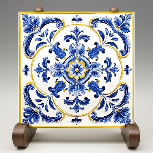 Azulejo Lisbon Patterned Talavera Ceramic Design タイル