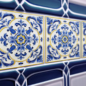 Azulejo Lisbon Patterned Talavera Ceramic Design タイル