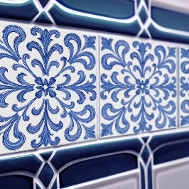 Azulejo Lisbon Patterned Talavera Ceramic Design タイル