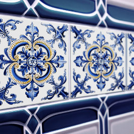 Azulejo Lisbon Patterned Talavera Ceramic Design タイル