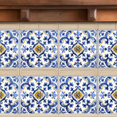 Azulejo Lisbon Patterned Talavera Ceramic Design タイル