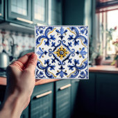 Azulejo Lisbon Patterned Talavera Ceramic Design タイル