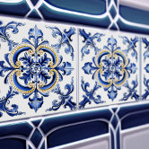 ポルトガルのタイル模様 タイル | Zazzle.co.jp